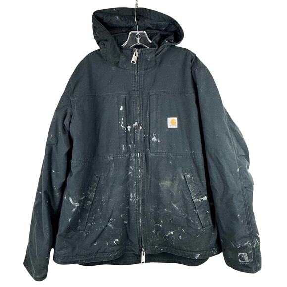 Carhartt Thrashed Distressed Full Swing Loose Fit Quick Duck Insulated Jacket L - Picture 1 of 15